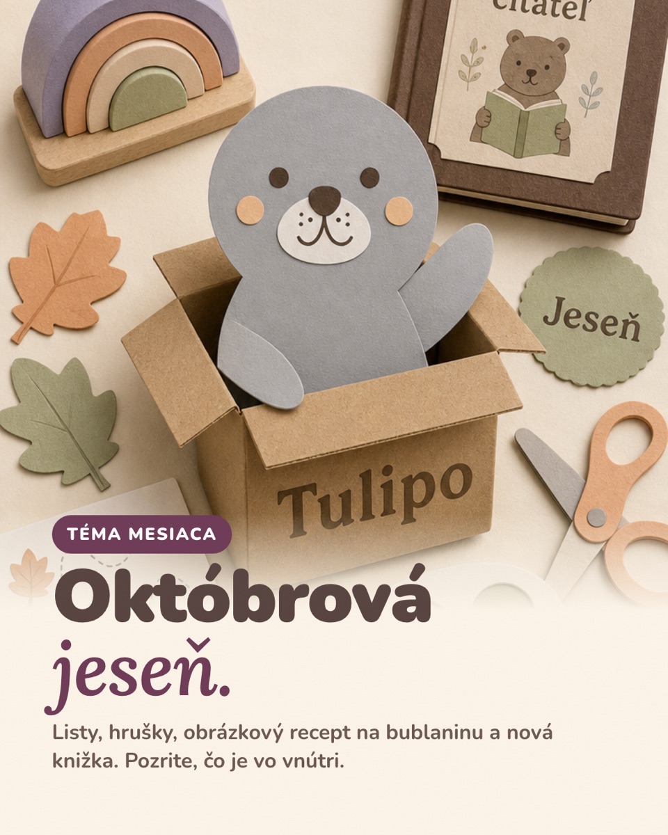 TulipoBox, šablóna Téma mesiaca s maskotom tuleňa